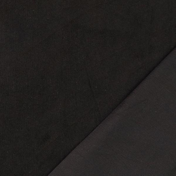 Cord-Stretch, uni, schwarz